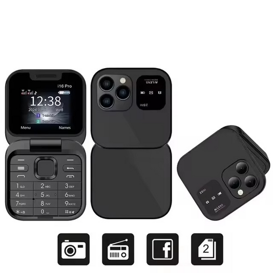 Big Display Dual SIM Flip Phone with Long Battery Life - Cofik