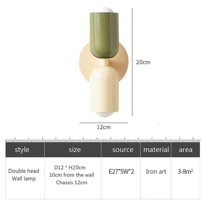 Simple LED Double Head Wall Lamp