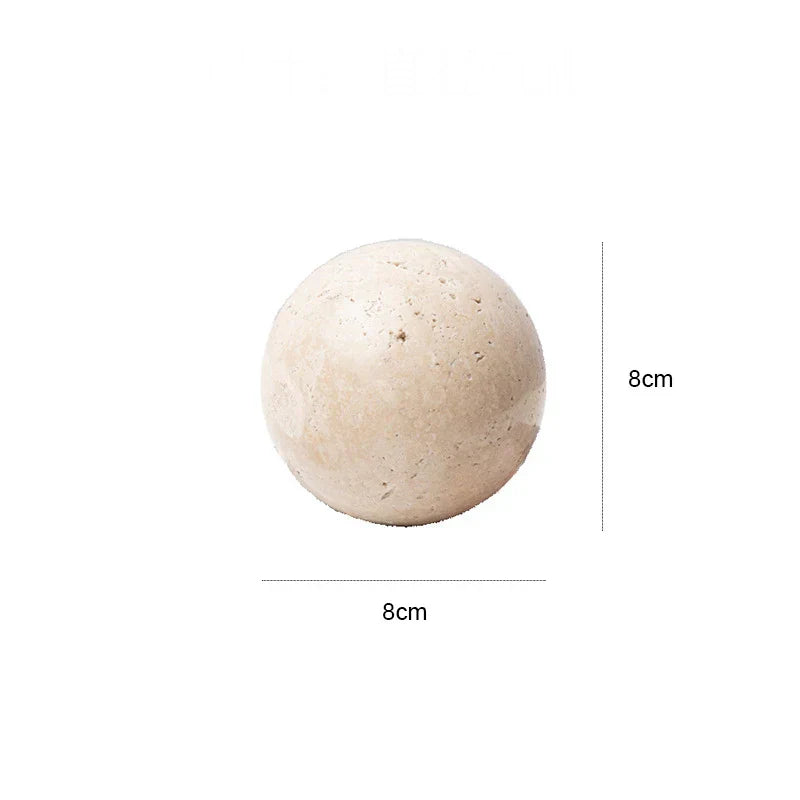 Real Marble Decorative Sphere Ornament - Cofik