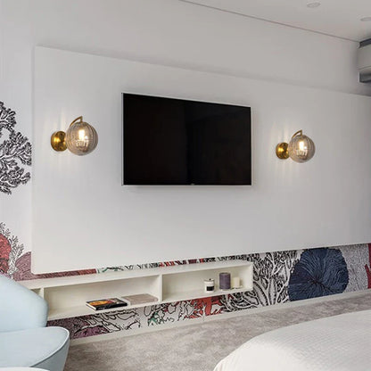 Sleek Glass Ball LED Wall Light