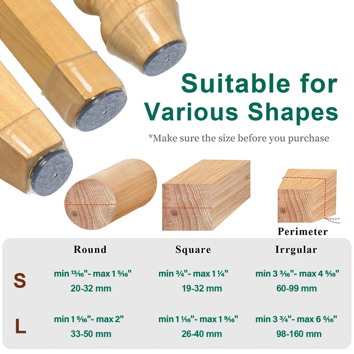 Furniture Floor Saver Silicone Chair Leg Caps - Cofik