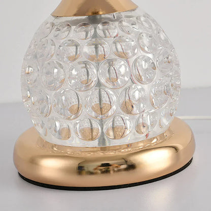 Stylish Crystal LED Table Lamp with Unique Mushroom Shape