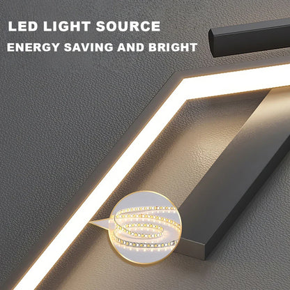 Slim LED Remote Control Wall Lamp