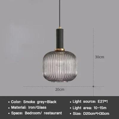 Sleek Glass Pendant Lighting Fixture