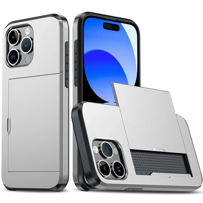 Thin iPhone Case with Card Slot and Full Protection