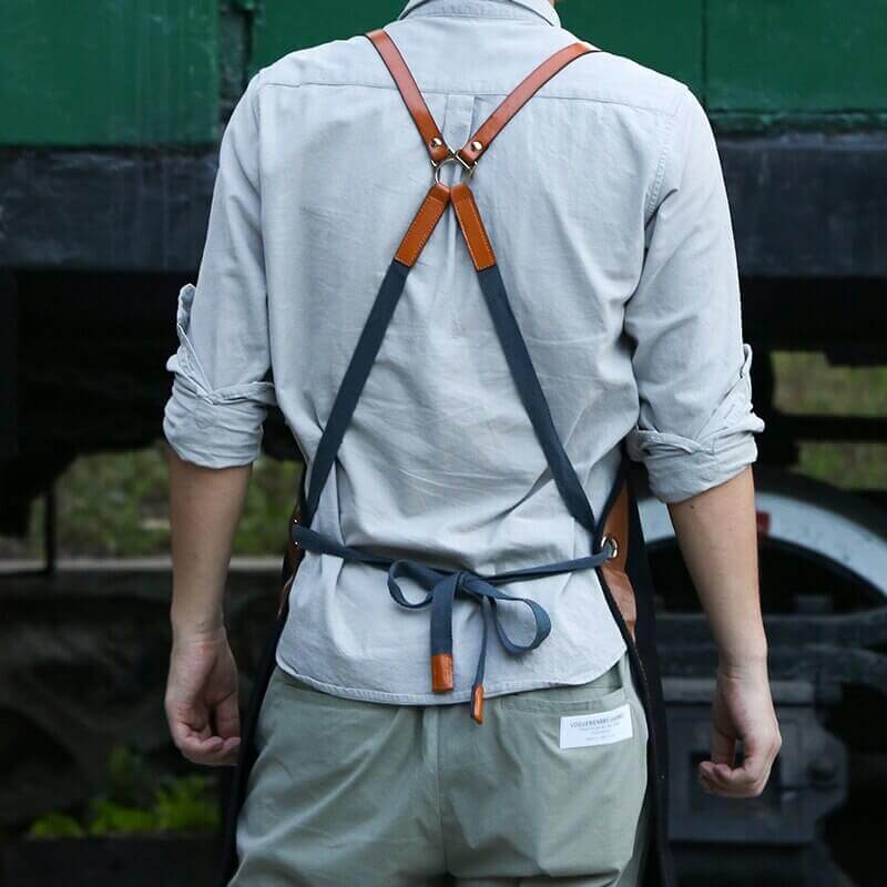 Luxury Genuine Leather Work Apron