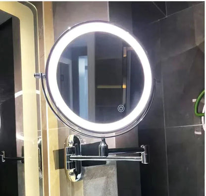 Portable LED Travel Makeup Mirror - 3 Color Modes - Cofik