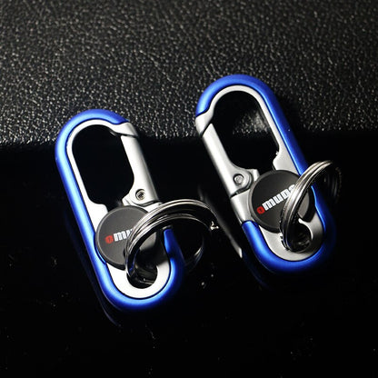 Durable Metal Dual Ring Key Holder Chain