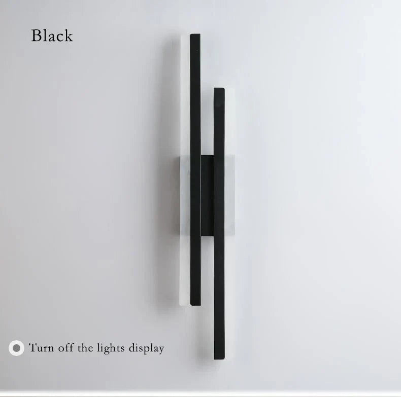 Stylish Black Gold LED Wall Light
