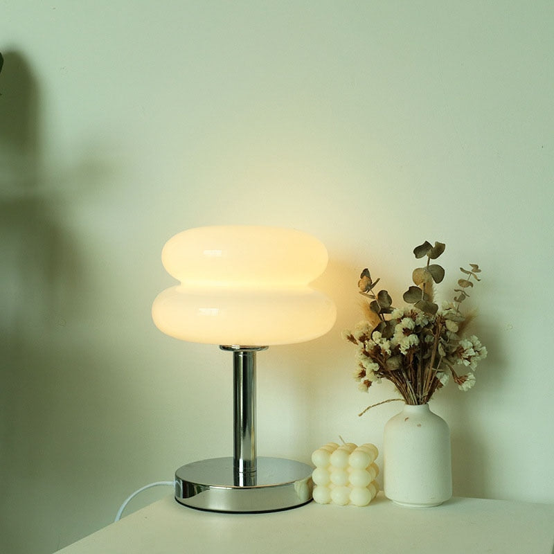 Vintage Glass Table Dimmable Lamp