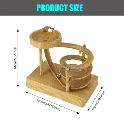 Interactive Wooden Kinetic Ball Roller Toy