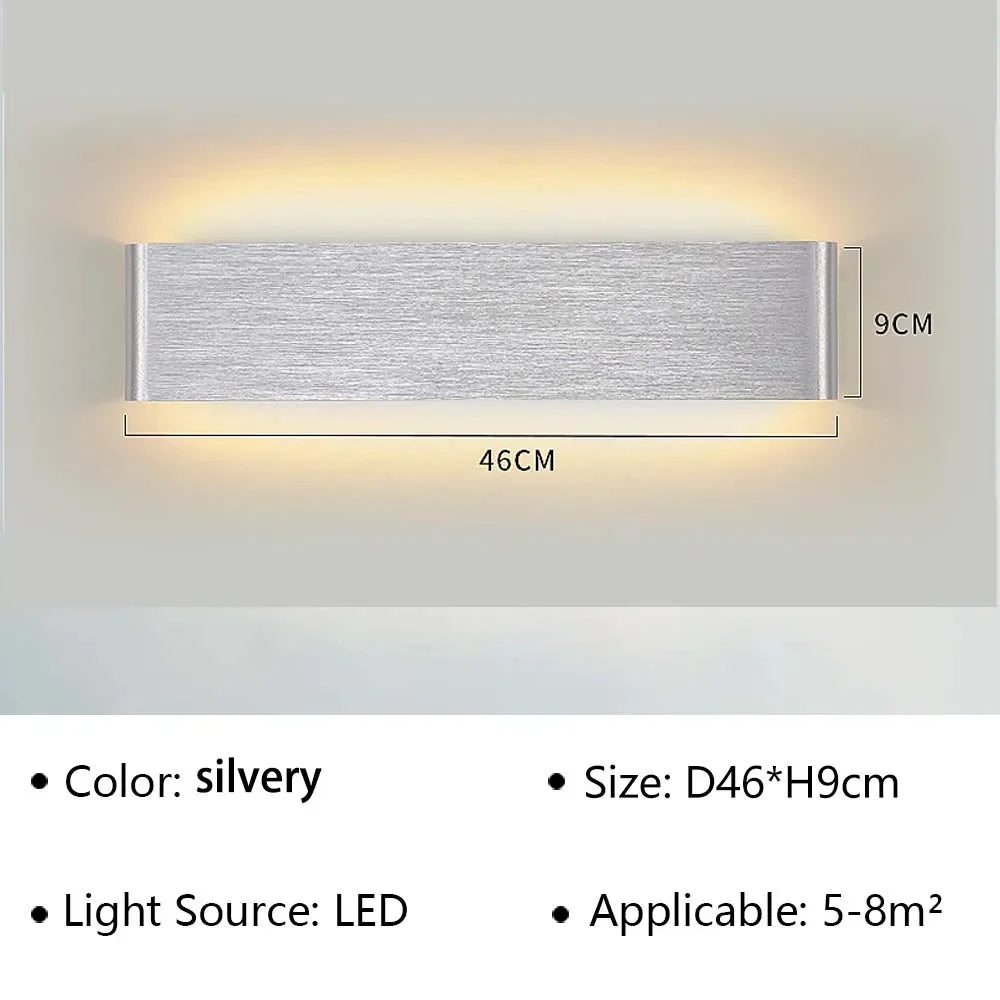 Contemporary LED Wall Light with Soft Warm Glow