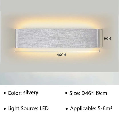 Contemporary LED Wall Light with Soft Warm Glow