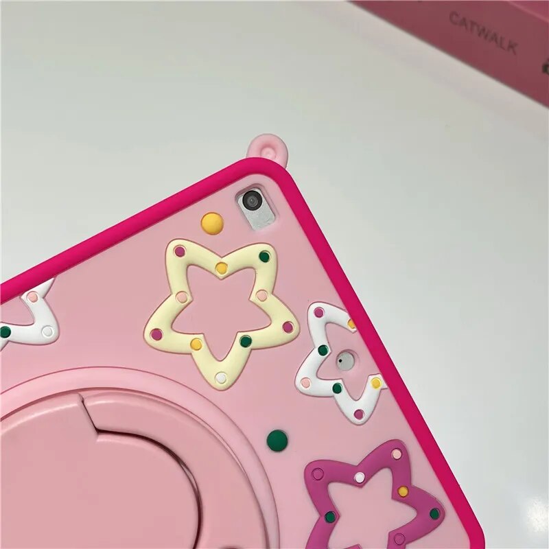 Fun Kids iPad Clear Protective Case Stand