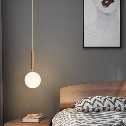 Elegant Gold Globe Pendant Lighting Fixture - Cofik