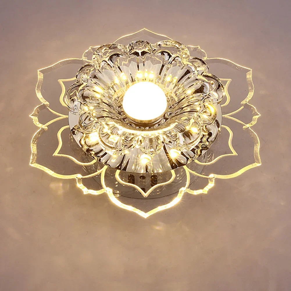 Elegant LED Crystal Chandelier Ceiling Light