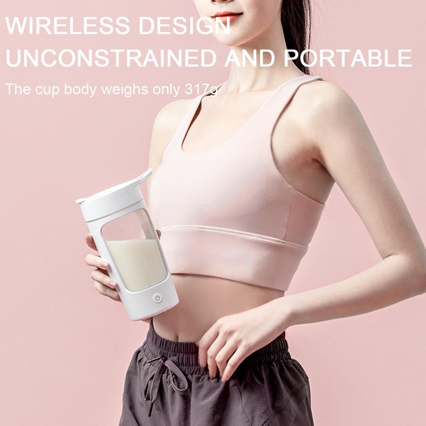 Powerful Portable Electric Protein Blender Mixer