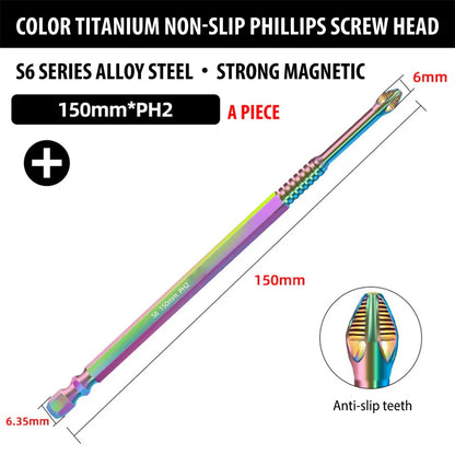 Strong Titanium Magnetic Screwdriver Bit