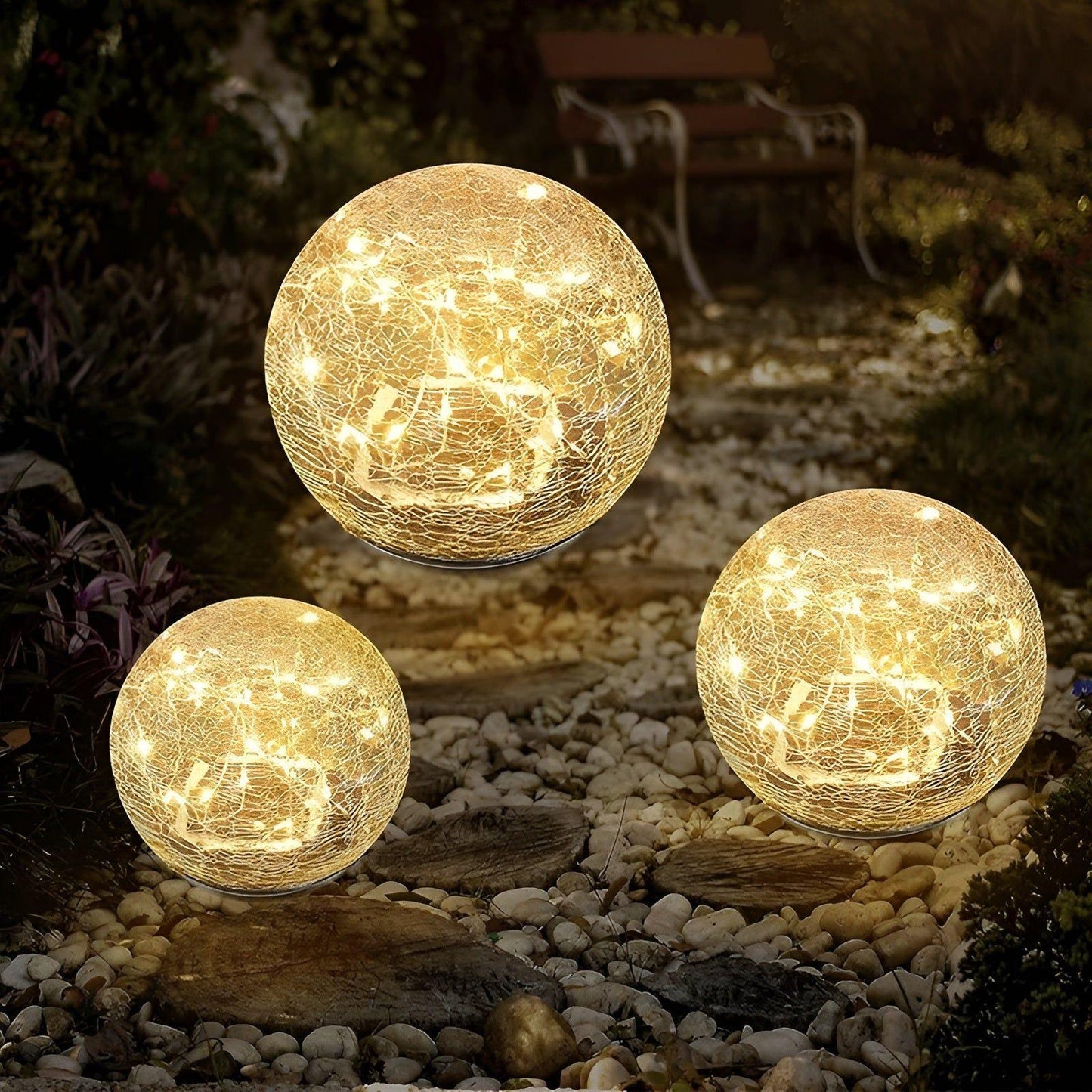 Bright Outdoor Solar Powered Garden Lamp