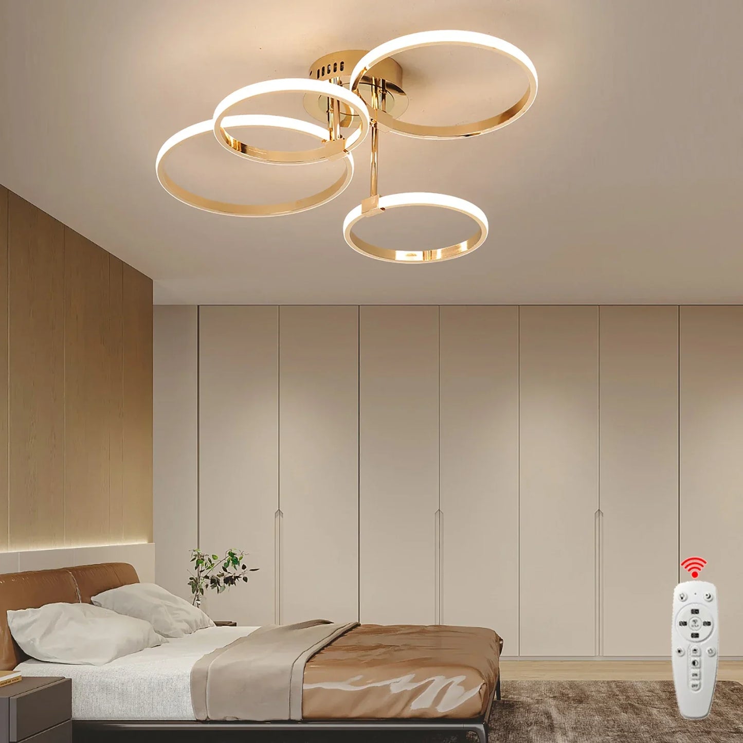 Stylish LED Chandelier Light with Remote Control