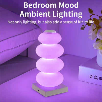 Colorful LED Desk Lamp with USB and Dimmer