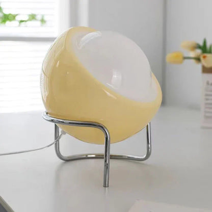Classic Glass Desk Lamp with LED Night Light