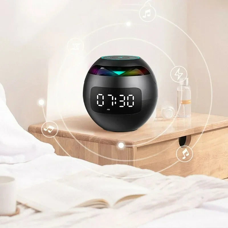 Wireless Alarm Clock with Colorful LED Display
