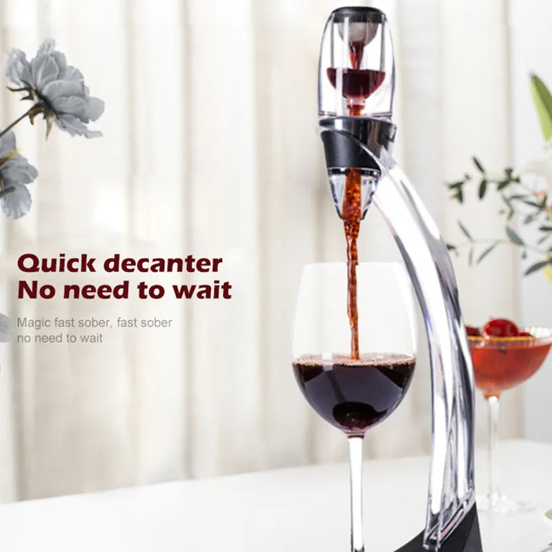 Wine Aerator Set with Filter and Pourer for Home Bar