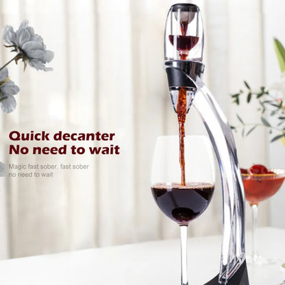 Wine Aerator Set with Filter and Pourer for Home Bar