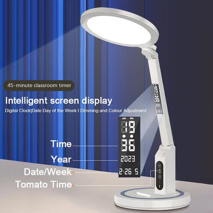 Compact LED Desk Lamp with USB Port and Adjustable Arm