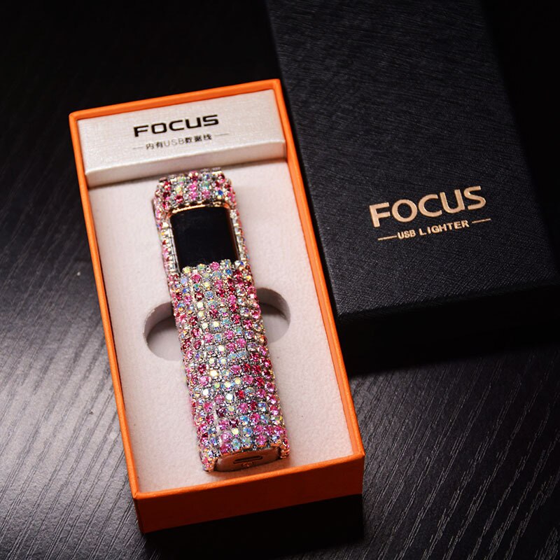 Glittery Gem Rechargeable Pocket Lighter