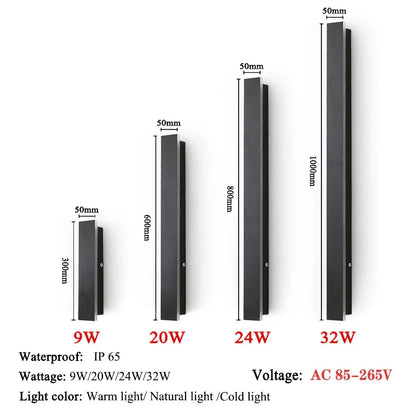 Outdoor LED Weatherproof Wall Light IP65