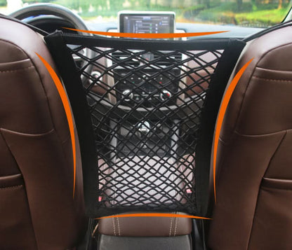 Car Safety Net with Pet Storage Compartment - Cofik