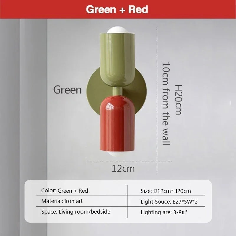 Simple LED Double Head Wall Lamp