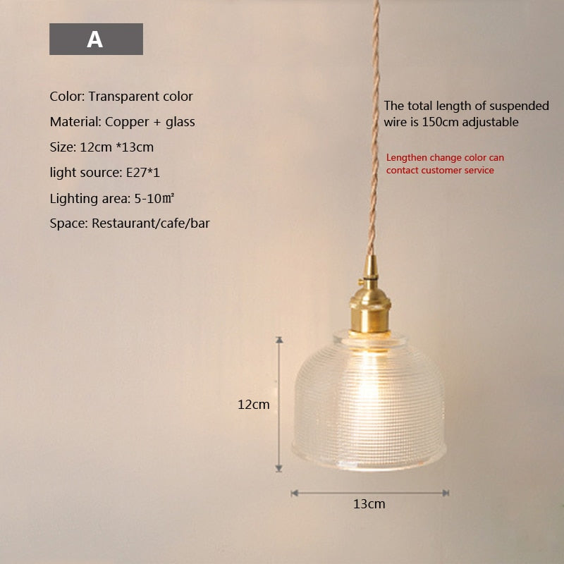 Clear Glass Drop Pendant Light - Cofik