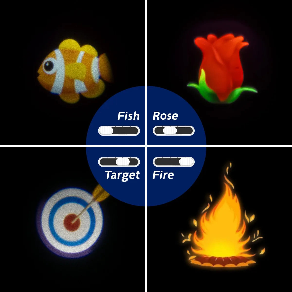 Motion Activated Toilet Night Light Projector