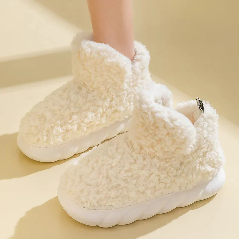 Soft Fuzzy Women's Slippers for Indoor Comfort