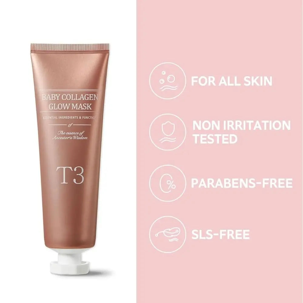 Natural Korean Face Collagen Glow Mask