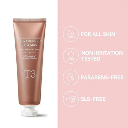 Natural Korean Face Collagen Glow Mask