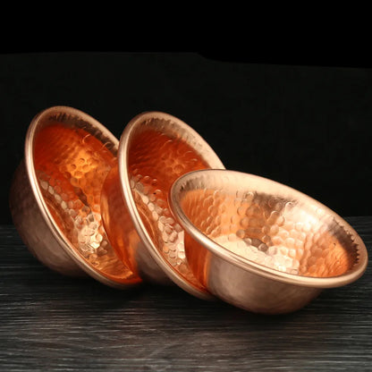 Handcrafted Copper Water Bowl for Buddhist Altar - Cofik