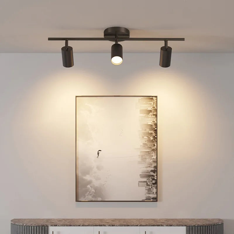 Sleek Gold LED Ceiling Lamp