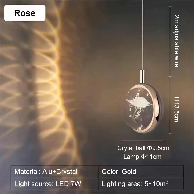 Colorful Crystal LED Mood Table Lamp