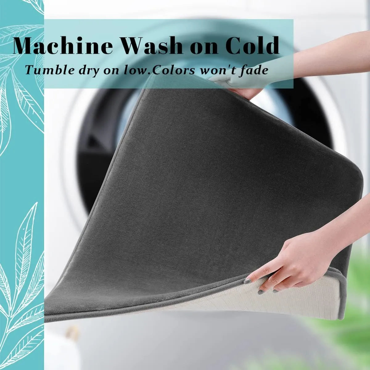 Plush Anti-Slip Bathroom Floor Mat Soft Shower Mat