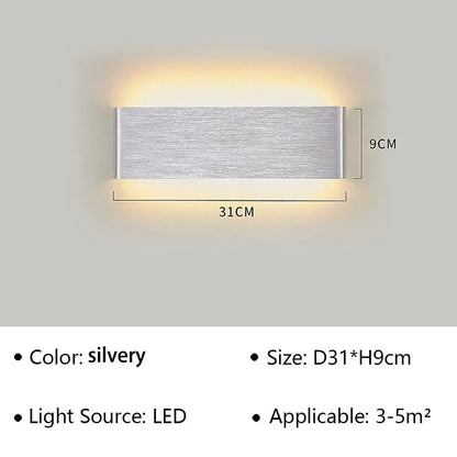 Contemporary LED Wall Light with Soft Warm Glow