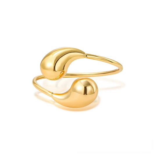 Stylish Waterdrop Silver Bangle Bracelet - Cofik