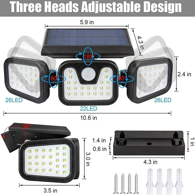Energy Efficient Motion Sensor Solar Yard Light
