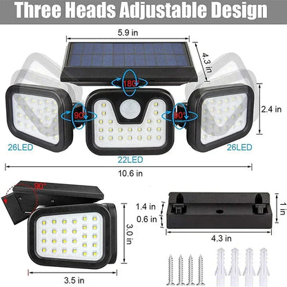 Energy Efficient Motion Sensor Solar Yard Light