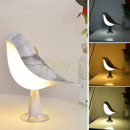 Slim LED Bird Table Lamp – Adjustable Bright Light