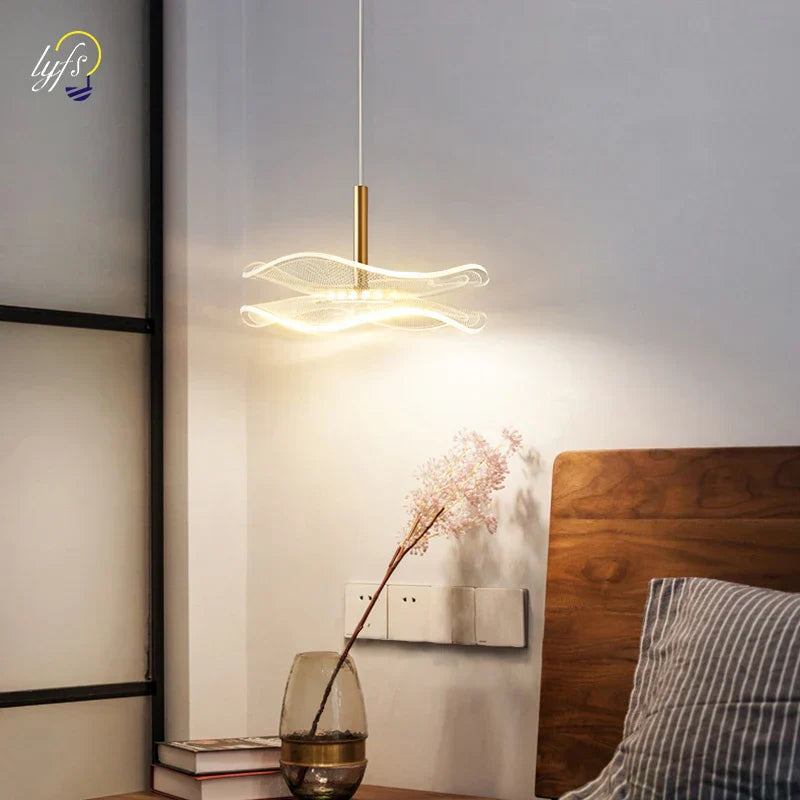 Modern LED Hanging Light Fixture Pendant Lamp
