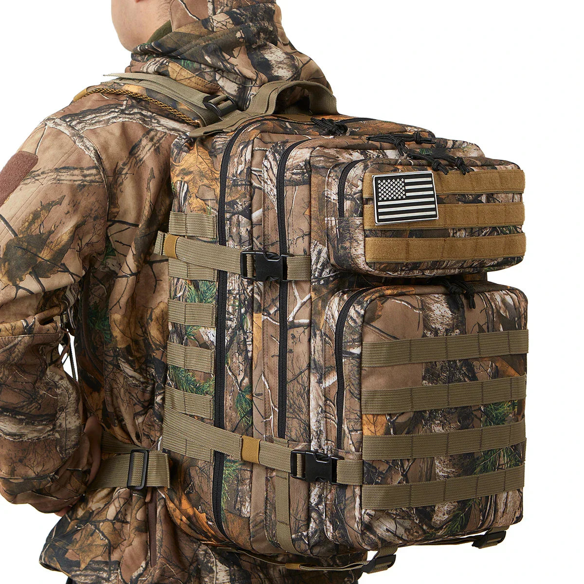 Large Army Camouflage Hiking Backpack